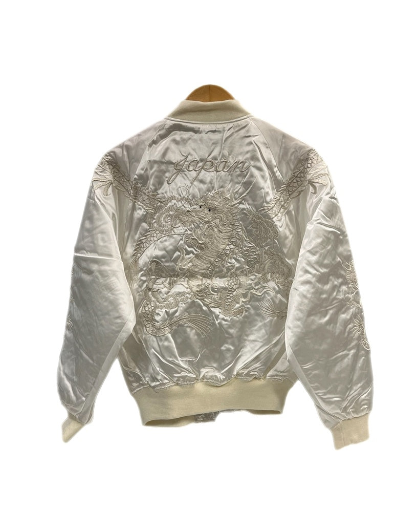 ほしひめ Hoshihime 星姫 スカジャン 龍刺繍 スカジャン サテン 白 F