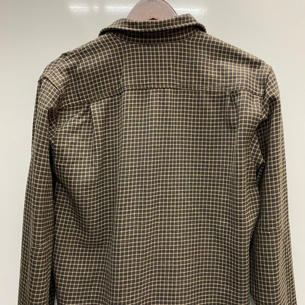 【曜日割引対象外】 ダブルアールエル RRL ネルシャツ ウール 7998267WKS 長袖シャツ ブラウン Mサイズ 201MT-4772 VB