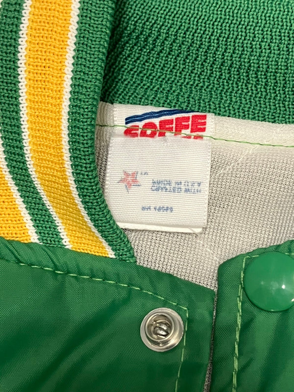 ヴィンテージ vintage 80's 80s 80年代  SOFEE BADMAN ©1989 DC Comics バットマン スタジャン MADE IN USA アメリカ製 - ジャケット グリーン フリーサイズ 101MT-3277