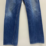 【曜日割引対象外】 リーバイス Levi's 66501 USA製 復刻 ダブルネーム デニム ブルー W34 L36サイズ 201MB-1039 VB