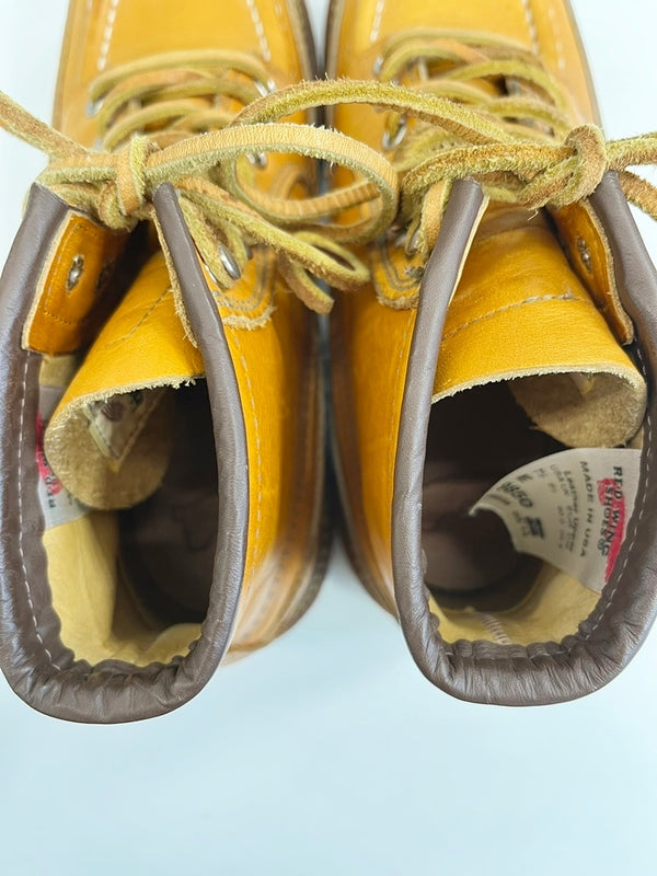 レッドウィング RED WING カヌーモック アイリッシュセッター レースアップ ブーツ ゴールドラセット 9850 メンズ靴 ブーツ ワーク ベージュ 7 1/2 E 101sh-2070