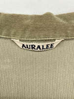 オーラリー AURALEE WASHED CORDUROY SHIRTS JACKET コーデュロイ シャツ ジャケット ガウン 緑 ABSS01NC サイズ 4 ジャケット 無地 カーキ 104MT-955