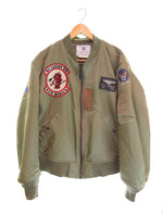 テッドマン TEDMAN RED DEVILS MA-1 フライトジャケット ミリタリージャケット 42 ジャケット グリーン 103MT-2523