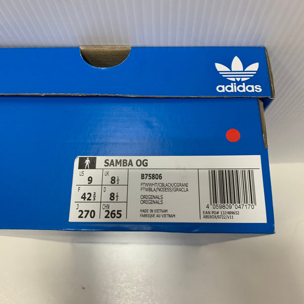 アディダス adidas Samba OG サンバ B75806 メンズ靴 スニーカー ホワイト 27cmサイズ 201-shoes1388