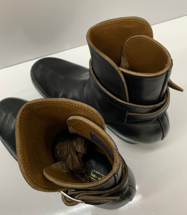 【曜日割引対象外】 クリンチ CLINCH Jodhpur Boots Soft-toe ホースバットレザー メンズ靴 ブーツ ジョッパー ブラック US 8hサイズ 201-shoes1078 VB