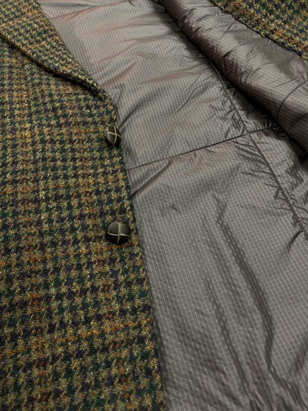 ニードルス Needles Rebuild by Needles リビルド バイ ニードルス COVERED JACKET COAT カバード ジャケット コート リメイク 緑 ジャケット チェック グリーン XLサイズ 104MT-607