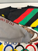 アディダス adidas 90s 90's 銀タグ OLD adidas 1956 STOCKHOLM OLYMPIC ヴィンテージ スウェット マルチカラー Lサイズ 101MT-5319