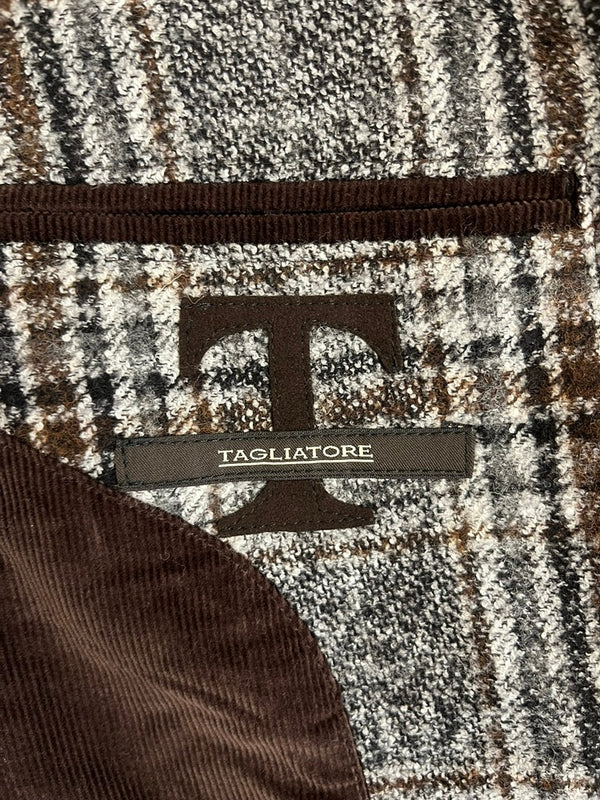 タリアトーレ TAGLIATORE チェック テーラードジャケット イタリア製 1SMC22K-85QIG023 サイズ50 ジャケット グレー 101MT-4855