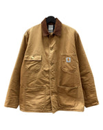 カーハート Carhartt MICHIGAN CHORE COAT ミシガン チョア コート ダック カバーオール 裏ブランケット ボタン アウター ジャケット 茶 C01 BRN サイズ 40 ジャケット ロゴ ブラウン 104MT-1878