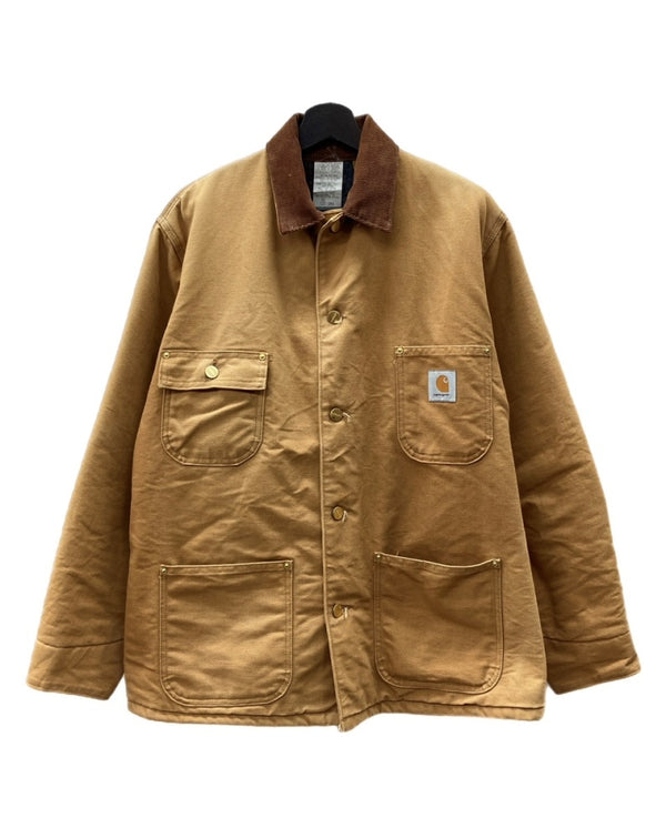 カーハート Carhartt MICHIGAN CHORE COAT ミシガン チョア コート ダック カバーオール 裏ブランケット ボタン アウター ジャケット 茶 C01 BRN サイズ 40 ジャケット ロゴ ブラウン 104MT-1878