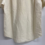 【曜日割引対象外】 ラルフローレン POLO RALPH LAUREN 90's BEACH CAMP オープンカラーシャツ リネン シルク 半袖シャツ ホワイト Lサイズ 201MT-3891 VB