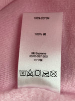 シュプリーム SUPREME × KAWS カウズ 21SS Chalk Logo Hooded Sweatshirt チョークロゴ フーディー プルオーバー PINK パーカ ワンポイント ピンク Mサイズ 104MT-310