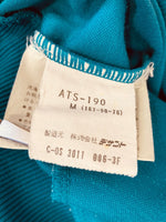 アディダス adidas 70s 80s デサント Vintage ヴィンテージ トラックジャケット 青緑 ターコイズ  ATS-190 ジャージ ブルー Mサイズ 101MT-3433