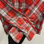 【曜日割引対象外】 ヴィンテージ vintage 60's シアーズ Sears プリントネル 長袖シャツ レッド Mサイズ 201MT-3860 VB