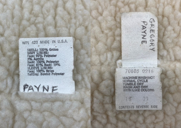 リーバイス Levi's 80s BOA DENIM JACKET ボア デニム ジャケット Gジャン ボタン ヴィンテージ USA製 アウター インディゴ 青 70608 34R ジャケット ロゴ ブルー 104MT-2147