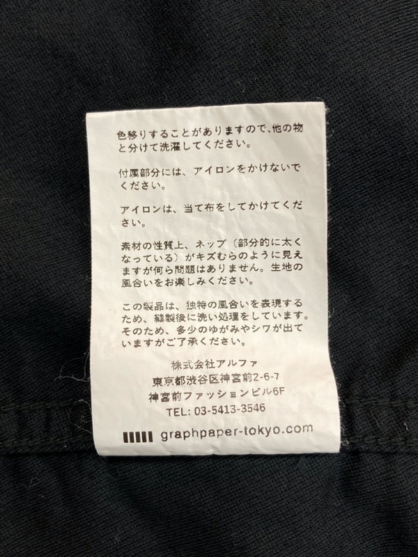 グラフペーパー Graphpaper 22ss Cotton Linen Moleskin Military Jacket モールスキン ミリタリー ジャケット アウター 黒 GU221-30094 サイズ 0 ジャケット 無地 ブラック 104MT-933