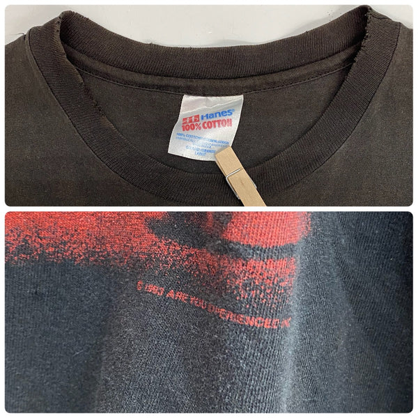 【曜日割引対象外】 ヴィンテージ vintage 90's Jim Hendrix THE ULTIMATE EXPERIENCE Hanes USA製 Tシャツ ブラック Lサイズ 201MT-4593 VB