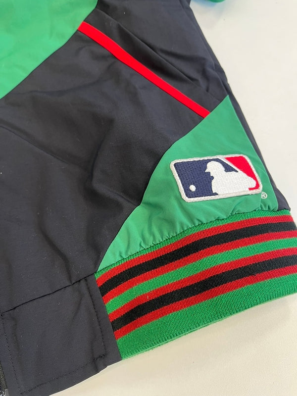 シュプリーム SUPREME 21AW SUPREME×New York Yankees Track Jacket ニューヨークヤンキーズ コラボ トラックジャケット ナイロンジャケット ロゴ刺繍 緑 ジャケット グリーン Mサイズ 101MT-5052