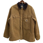 【曜日割引対象外】 カーハート Carhartt 00's トラディショナルコート USA製 ジャケット ブラウン Lサイズ 201MT-4154 VB