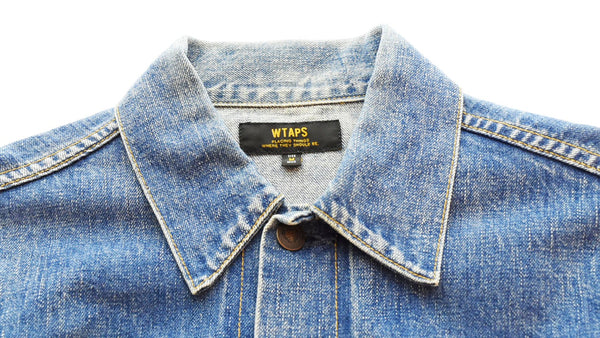 ダブルタップス WTAPS 15ss デニムジャケット 裏ロゴ 151GWDT-JKM04 ジャケット ブルー Mサイズ 103MT-723