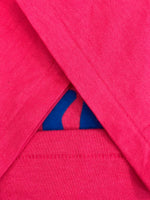 US US古着 90’s 90年代 ONEITA オールドイングリッシュ フロッキープリント MADE IN USA アメリカ製 VINTAGE ヴィンテージ シングルステッチ Tシャツ ピンク Lサイズ 101MT-4574