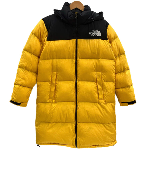 ノースフェイス THE NORTH FACE Long Nuptse Coat ロング ヌプシコート ダウンコート  NDW91951 ジャケット イエロー Lサイズ 101LT-111