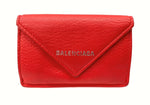 バレンシアガ BALENCIAGA MINI WALLET ミニ ウォレット 三つ折り財布 ミニ財布 赤 財布・ケース メンズ財布 ロゴ レッド 104wallet-11