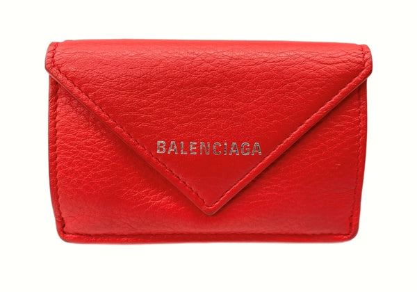 バレンシアガ BALENCIAGA MINI WALLET ミニ ウォレット 三つ折り財布 ミニ財布 赤 財布・ケース メンズ財布 ロゴ レッド 104wallet-11