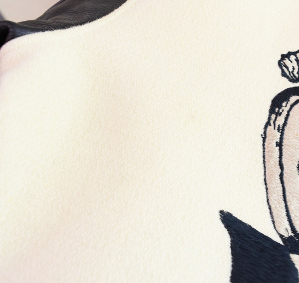 ホワイツビル WHITESVILLE フルデコ レザー切替スタジャン Night Ridersアワードジャケットスタジャン WV11375 38 ジャケット ベージュ 103MT-2490