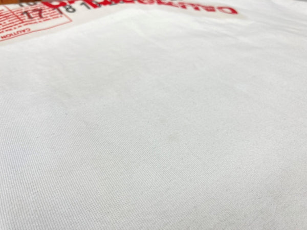 メゾンマルジェラ Maison Margiela カレンダーロゴ テーピング プリント Tシャツ オーバーサイズ 白 S50GC0568 size 52 Tシャツ プリント ホワイト 104MT-1560