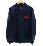 テンダーロイン TENDERLOIN T-COACH サテン コーチ ジャケット チェーンステッチ 刺繍 ロゴ K-SEVEN  ジャケット ブラック Mサイズ 103MT-3468