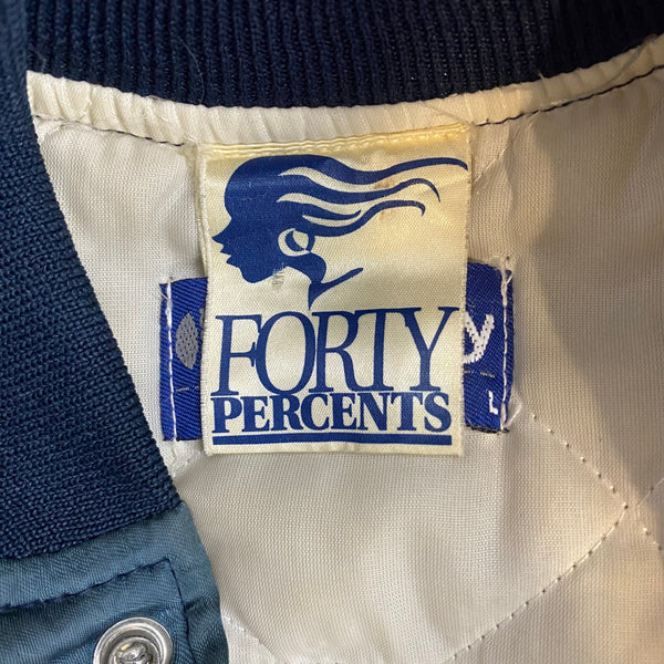 フォーティーパーセント アゲインストライツ FORTY PERCENT AGAINST RIGHTS サテンスタジャン ジャケット Lサイズ 201MT-4616