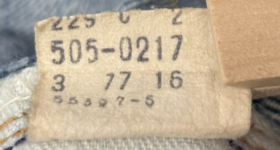 【曜日割引対象外】 リーバイス Levi's 70's 505 W30 デニム ブルー 201MB-757 VB