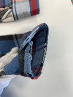 ビッグマック BIG MAC 80s～ ヴィンテージ Vintage コットン ネルシャツ チェックシャツ US古着 青 白 赤 XL 長袖シャツ ブルー LLサイズ 101MT-4090