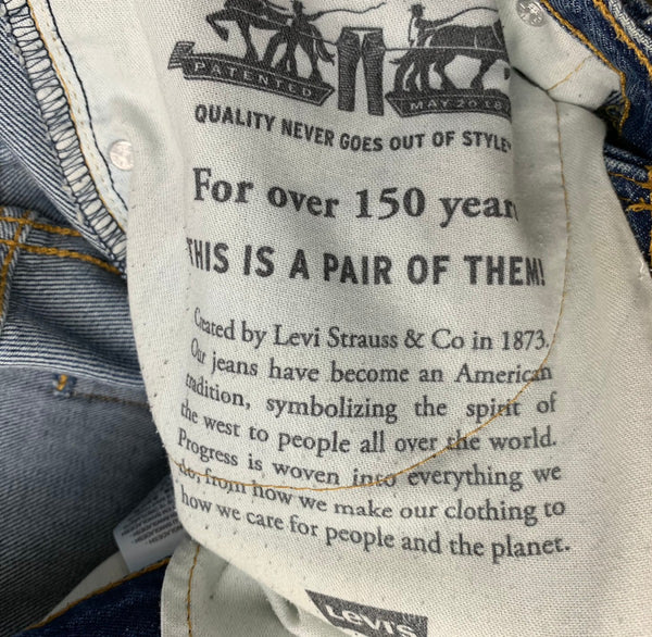 【曜日割引対象外】 リーバイス Levi's 578 150周年記念 バギーデニム ワイドシルエット W32 L32 デニム ロゴ ブルー 201MB-630