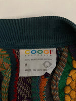 クージー COOGI AUSTRALIA 3D KNIT 3Dニット 総柄 ニット カーディガン マルチカラー Mサイズ 101MT-3545