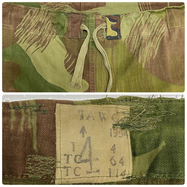 【曜日割引対象外】 ヴィンテージ vintage 50's ベルギー軍 ブラッシュストロークカモ オーバーパンツ 前期 カーゴパンツ カーキ 201MB-1011 VB