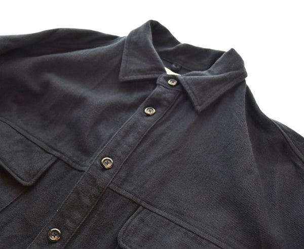 ダブルタップス WTAPS 22SS WCPO COTTON.FLANNEL ダブルシーピーオー ロングスリーブ コットン フランネル シャツ  221WVDT-SHM0 3 ジャケット ネイビー Lサイズ 103MT-2846