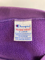 チャンピオン Champion 90s 刺繍タグ ヴィンテージ Vintage リバースウィーブ REVERSE WEAVE  US古着 USA製 紫 刺繍 XL スウェット パープル LLサイズ 101MT-3028