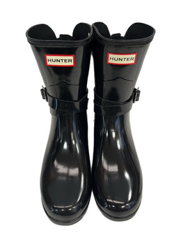 ハンター HUNTER リファインド アジャスタブル グロス ショート バックストラップ 黒 WFS2008RGL レディース靴 ブーツ その他 ブラック UK5（参考サイズ25CM） 101sh-2222