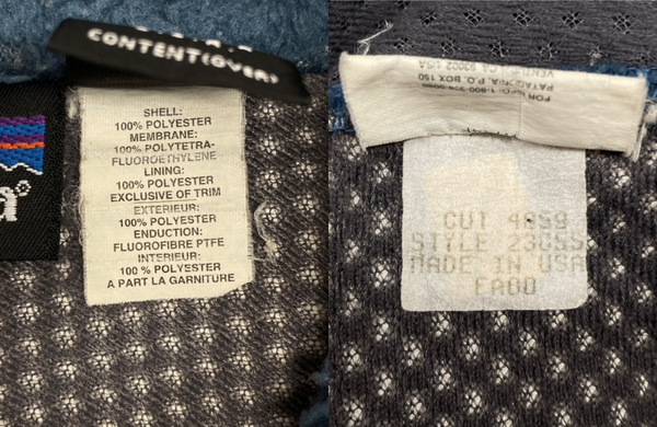 パタゴニア Patagonia 00s RETRO-X JACKET レトロ ジャケット ボア フリース ジップアップ アウトドア USA製 青 23055 ジャケット ロゴ ブルー Mサイズ 104MT-1735