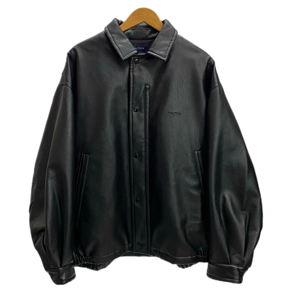 ノーティカ NAUTICA フェイクレザージャケット ブルゾン 233-1574 ジャケット ブラック Lサイズ 201MT-4235