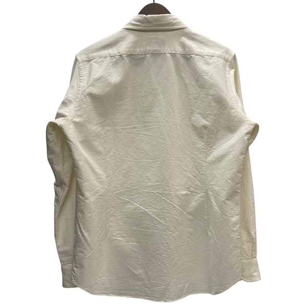 【曜日割引対象外】 ナイジェルケーボン Nigel Cabourn ブリティッシュオフィサーズシャツ 8046-00-10000 長袖シャツ ホワイト 50サイズ 201MT-4463 VB