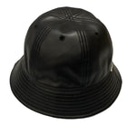 クーティープロダクションズ COOTIE PRODUCTIONS Fake Leather Ball Hat フェイクレザーボールハット バケットハット 黒 帽子 メンズ帽子 ハット ロゴ ブラック Mサイズ 101hat-82