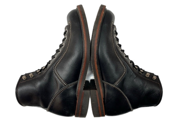 ロンウルフ LONE WOLF CARPENTER BOOTS カーペンター ブーツ ワーク 編み上げ ハイカット シューズ 黒 F01615 メンズ靴 ブーツ ワーク ブラック UK 7 104S-940