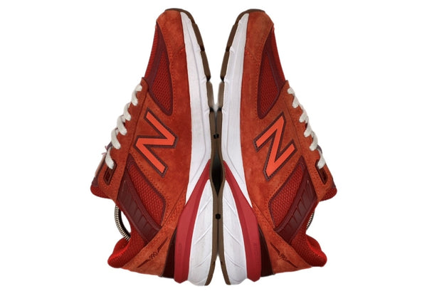 ニューバランス new balance 20年製 M990 MS5 ENCAP ABZORB N-durance Vシリーズ スエード ランニング ローカット シューズ 赤 M990MS5 メンズ靴 スニーカー レッド 27.5cm 104S-963