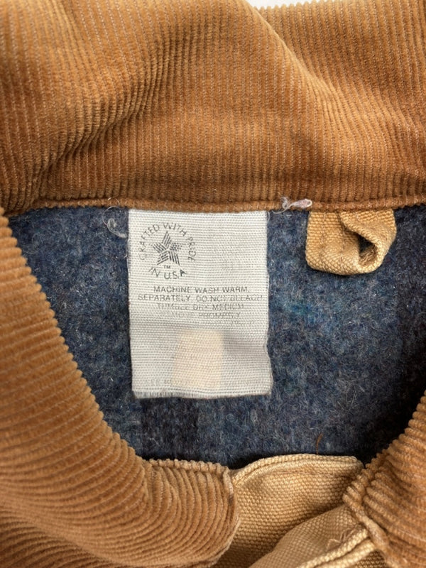 カーハート Carhartt MICHIGAN CHORE COAT ミシガン チョア コート ダック カバーオール 裏ブランケット ボタン アウター ジャケット 薄茶 サイズ 40 ジャケット ロゴ ベージュ 104MT-1879