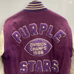 【曜日割引対象外】 ヴィンテージ vintage 80's CATCH BALL スタジアムジャケット スタジャン USA製 ジャケット パープル 42サイズ 201MT-4604 VB