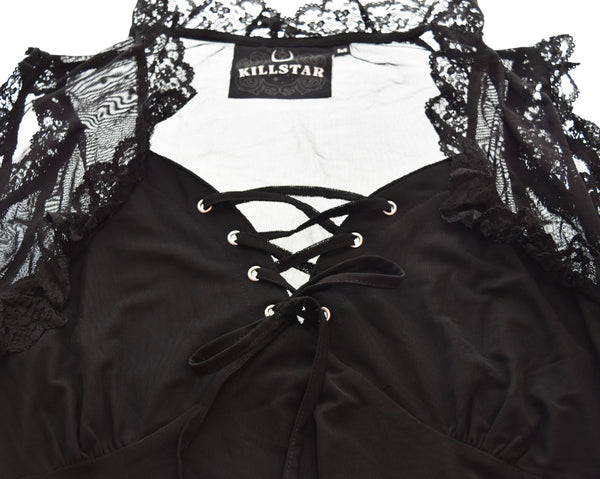 キルスター  KILLSTAR レース ゴシック ワンピース ゴスロリ 地雷  ワンピース ブラック Mサイズ 103LT-149