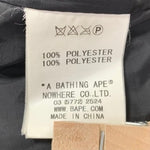 アベイシングエイプ A BATHING APE ダウン ジャケット ブラック Lサイズ 201MT-4849